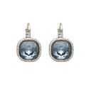 Oorbellen Camps & Camps Rope Vierkant Denim Blue