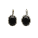 Oorbellen Camps & Camps Rope Ovaal Jet Black