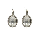 Oorbellen Camps & Camps Rope Ovaal Silver Dust