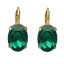 Oorbellen Camps & Camps Ovaal Emerald Green