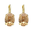 Oorbellen Camps & Camps Ovaal Golden Shadow