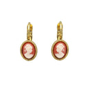 Oorbellen Camps & Camps Rope Cameo Coral