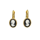 Oorbellen Camps & Camps Rope Cameo Black