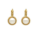 Oorbellen Camps & Camps Rond Pearl White