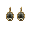 Oorbellen Camps & Camps Rope Ovaal Black Diamond