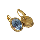 Oorbellen Camps & Camps Rope Ovaal Denim Blue