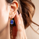 Oorbellen Camps & Camps Rope Ovaal Sapphire