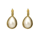 Oorbellen Camps & Camps Dot Druppel Pearl White