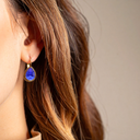 Oorbellen Camps & Camps Dot Druppel Sapphire