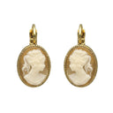 Oorbellen Camps & Camps Rope Ovaal Cameo Blanc