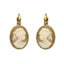 Oorbellen Camps & Camps Rope Ovaal Cameo Blanc