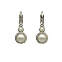 Oorbellen Camps & Camps Dubbel Rond Pearl White