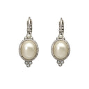 Oorbellen Camps & Camps Ovaal Pearl White