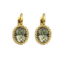 Oorbellen Camps & Camps Twist Ovaal Black Diamond