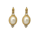 Oorbellen Camps & Camps Ovaal Pearl White