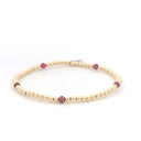 PScallme Armband Dot 5 Small Burgundy