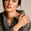 Blush Armband Helderblauwe Resin ⌀ 0.7mm 14k goud 2226YRB