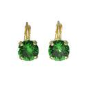 Camps &amp; Camps Round Emerald Green Earrings