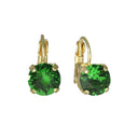 Camps &amp; Camps Round Emerald Green Earrings