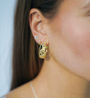 Anna + Nina Masquerade Hoop Oorbellen