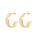 Anna + Nina Masquerade Hoop Oorbellen