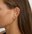 Anna + Nina Small Ovation Hoop Oorbellen