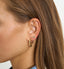 Anna + Nina Single Maple Ring Oorbel