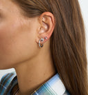 Anna + Nina Small Stage Light Hoop Oorbellen