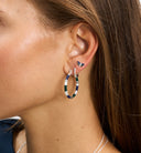 Anna + Nina Single Spotlight Hoop Oorbel