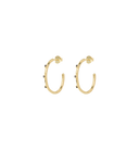 Anna + Nina Medium Stage Light Hoop Oorbellen
