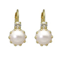 Oorbellen Camps & Camps Rond Pearl White