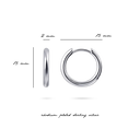 Gisser Jewels Tube Medium Hoop Oorbellen