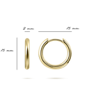 Gisser Jewels Tube Medium Hoop Oorbellen