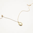 Blush ketting Hanger Parelmoer en Bergkristal 14k goud 3169YMQ