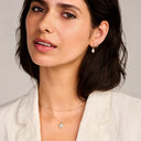 Blush ketting Hanger Parelmoer en Bergkristal 14k goud 3169YMQ