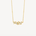 Blush Ketting Hanger meerdere Zirkonia's 14k goud 3191YZI