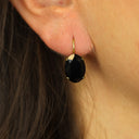 Oorbellen Camps & Camps Ovaal Jet Black