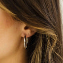 Gisser Jewels Bold Tube Statement Hoop Oorbellen