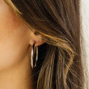 Gisser Jewels Bold Tube Oversized Hoop Oorbellen