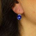 Oorbellen Camps & Camps Ovaal Sapphire