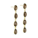 Pure by Nat Oorbellen Silvia Smoky Quartz