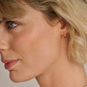 Blush Oorbellen Glad Ontwerp 14k goud 7379YGO