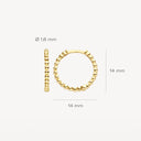 Blush Oorbellen Bolletjesmotief 14k goud 7290YGO