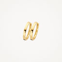 Blush Oorbellen Vlakke Zijkant 14 mm 14k goud 7308YGO