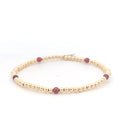 PScallme Armband Dot 5 Small Burgundy