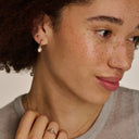 Blush Oorbedels Parelmoer Bergkristal 14k goud 9091YMQ