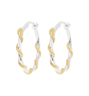 Anna + Nina Big Twisting Serpent Hoop Oorbellen