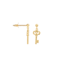 Anna + Nina Gouden Single Key of Secrets Stud
