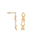 Anna + Nina Monkey Loop Studs Oorbellen