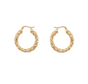 Anna + Nina Oorbellen Lasso Hoop goud